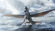 Jake Sully riding the Tsurak (Image via 20th Century Studios)